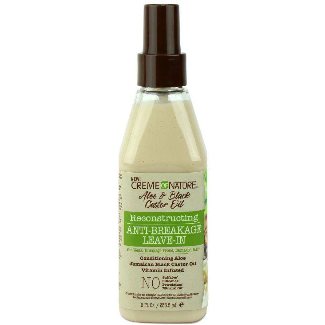 Creme Of Nature Aloe & Black Castor Oil Reconstructing Anti-Breakage Leave-In